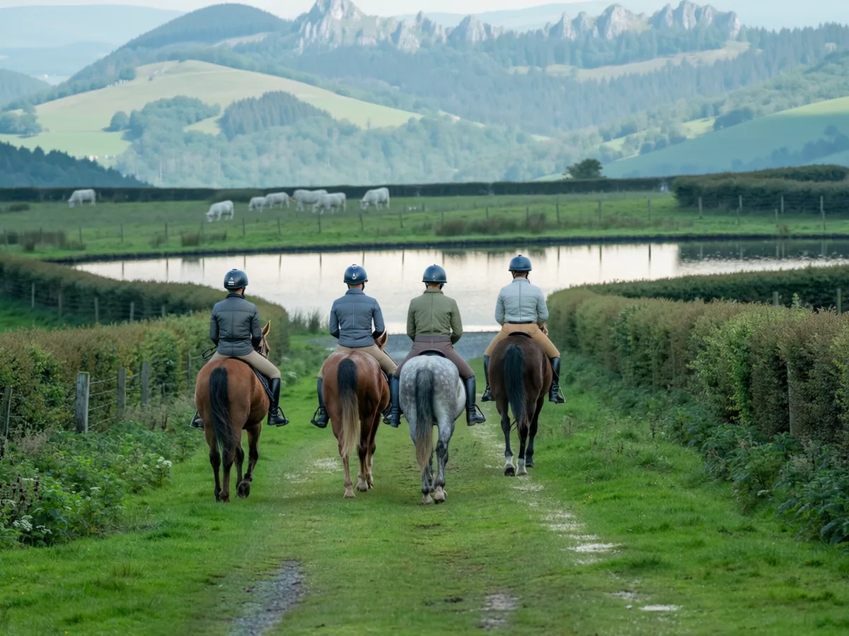 Balade à cheval dans le Rhône, autour de Vourles